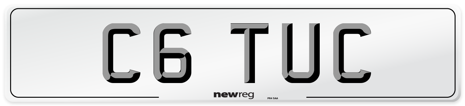 C6 TUC Number Plate from New Reg